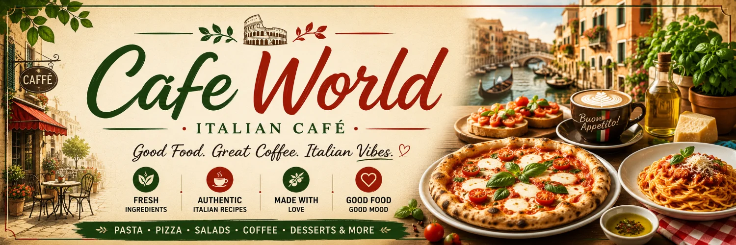 Cafe World menu preview